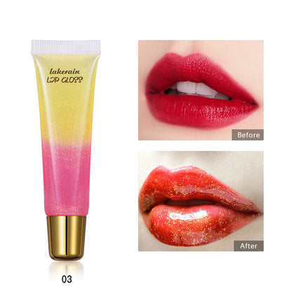 Moisturize Versa Gel Tube Two-Tone Plumping Lip Gloss