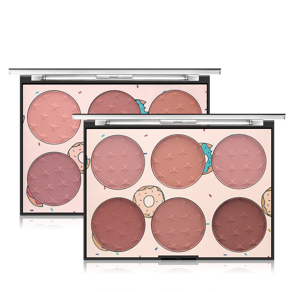 6 Colors Blush Palette Matte Rouge