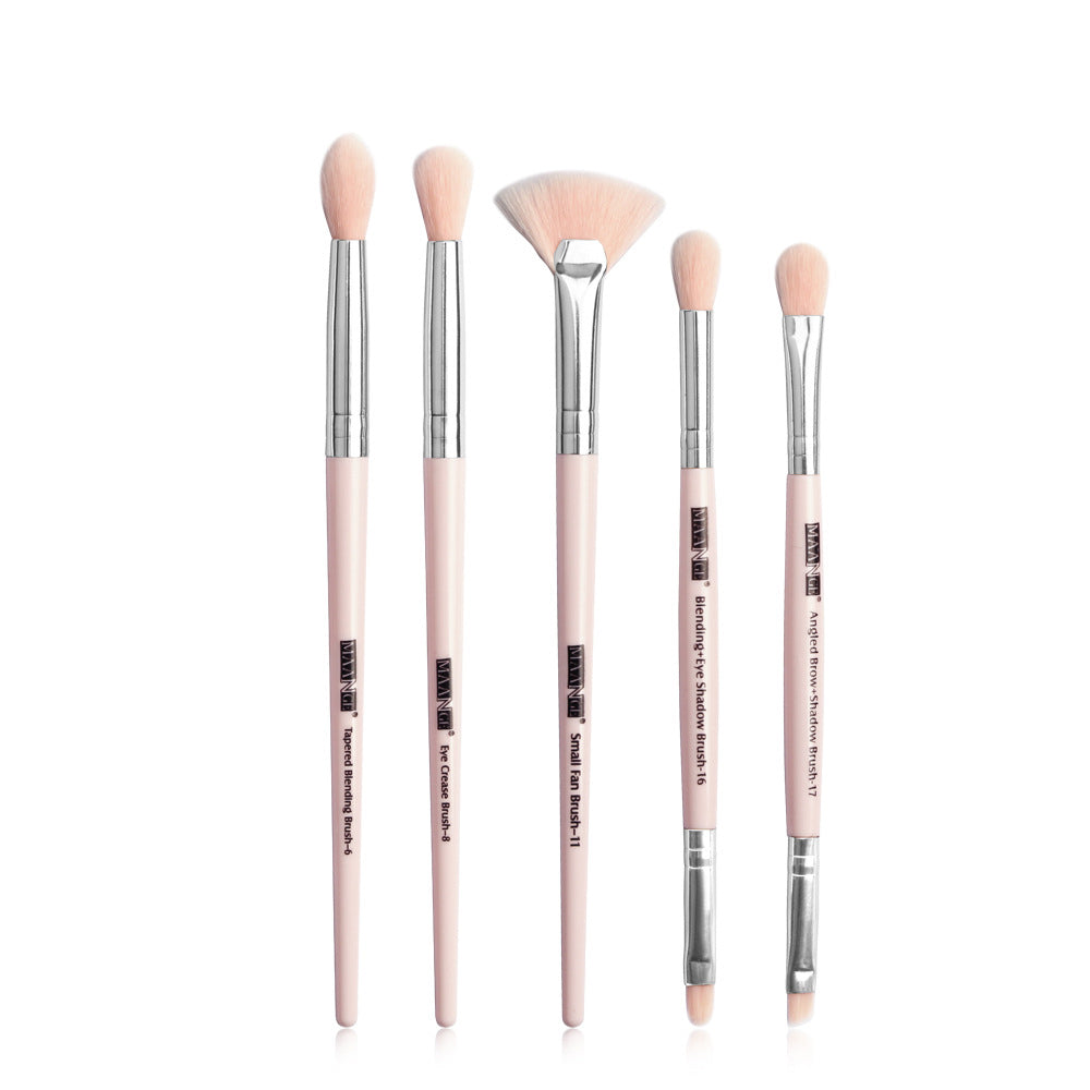 5Pcs Double-ended Eyeshadow Brush Set